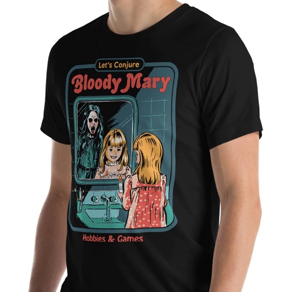 let’s conjure bloody mary creepy co halloween horror t-shirt - Picture 2 of 8